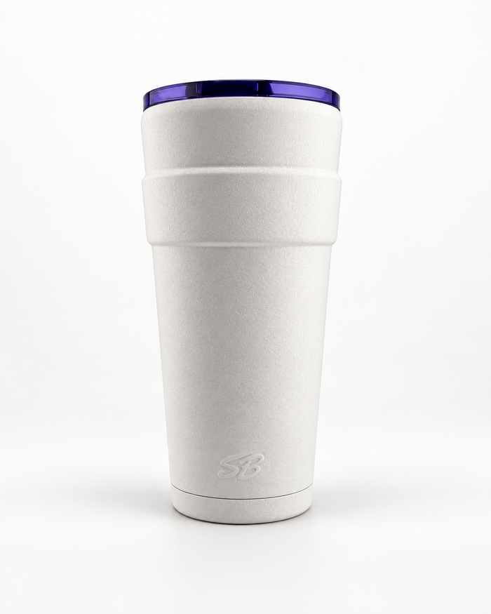 SB Iconic Tumbler 20oz Signature Styrofoam White (Holiday Pre-Order)