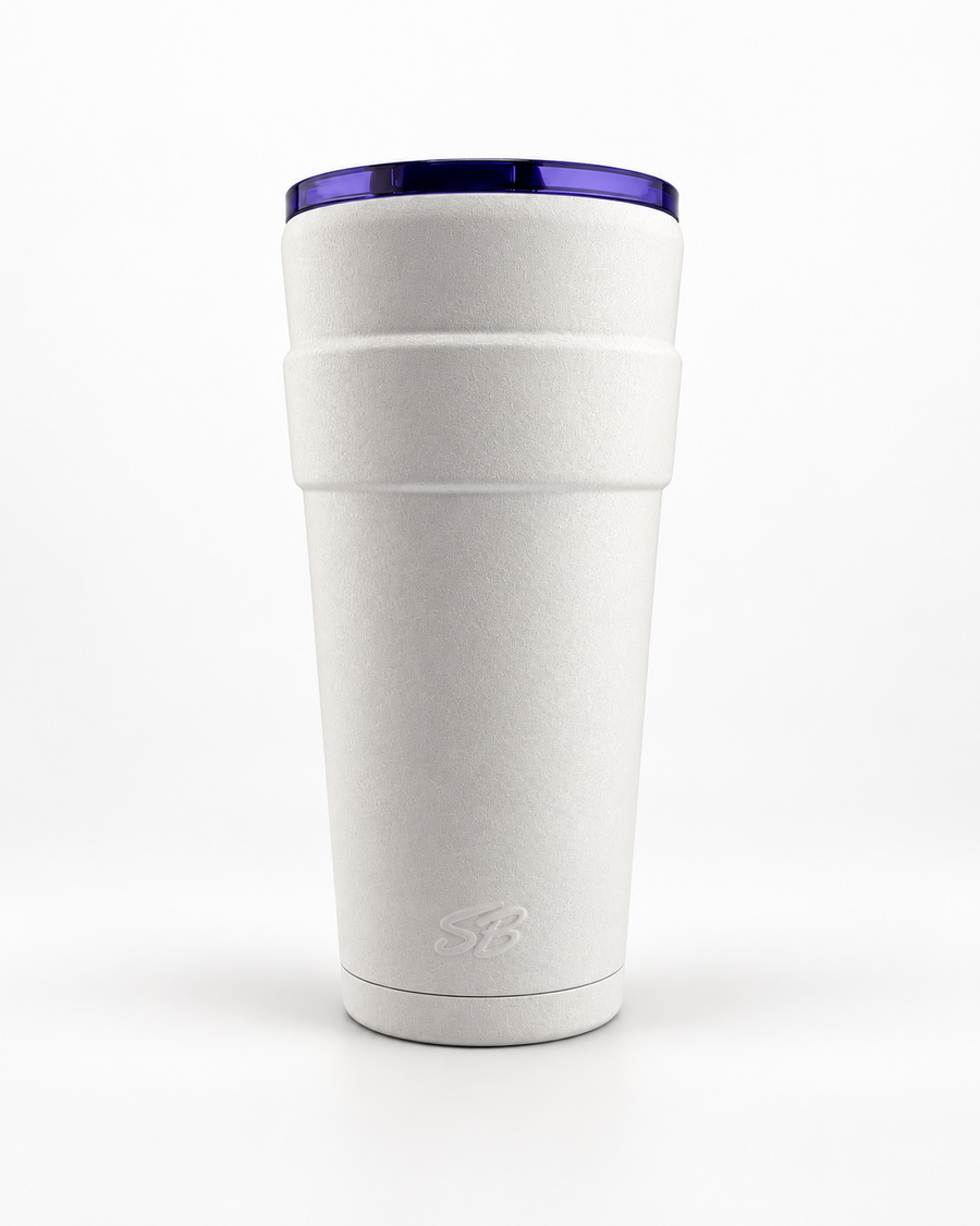 SB Iconic Tumbler 20oz Signature Styrofoam White (Holiday Pre-Order)