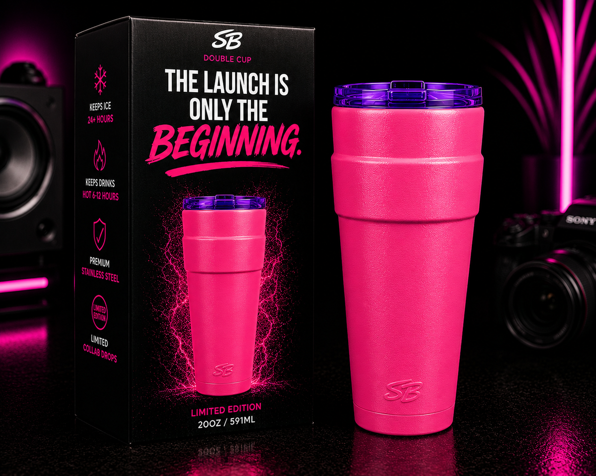 SB Iconic Tumbler 20oz Premium Finish Pink